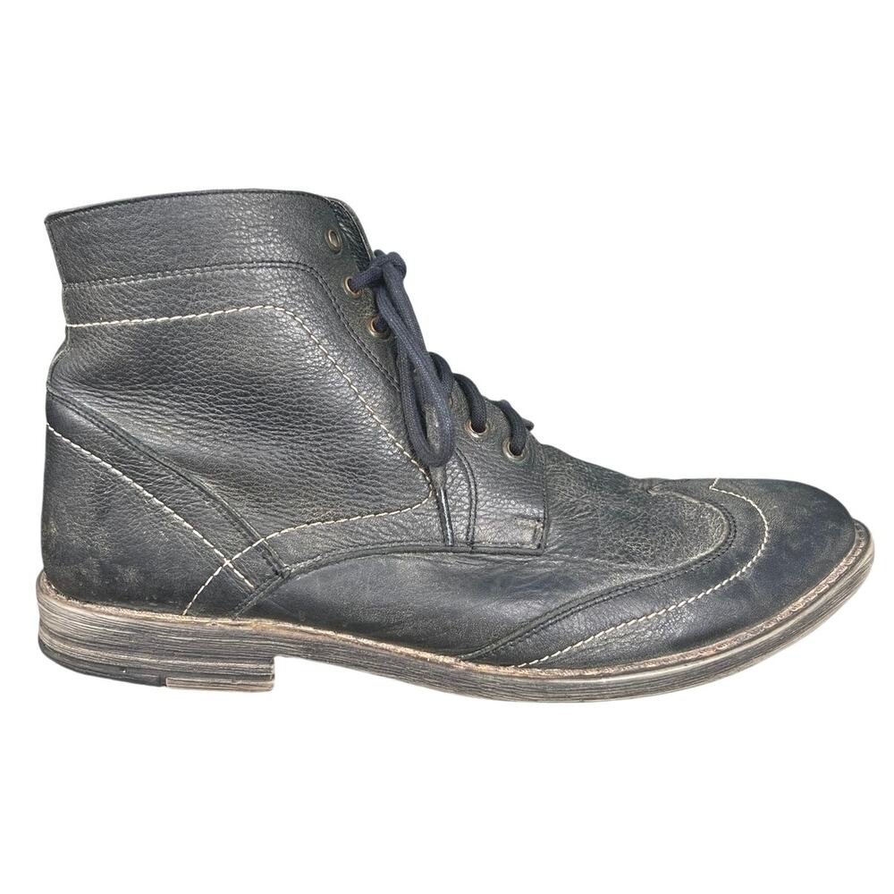 Roan By Bed Stu Men’s Outlaw Grey Leather Wingtip Chukka Boot Size US 12
